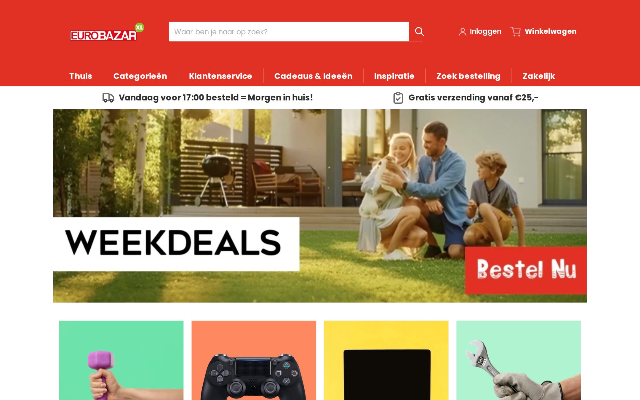 Homepage van eurobazarxl.com